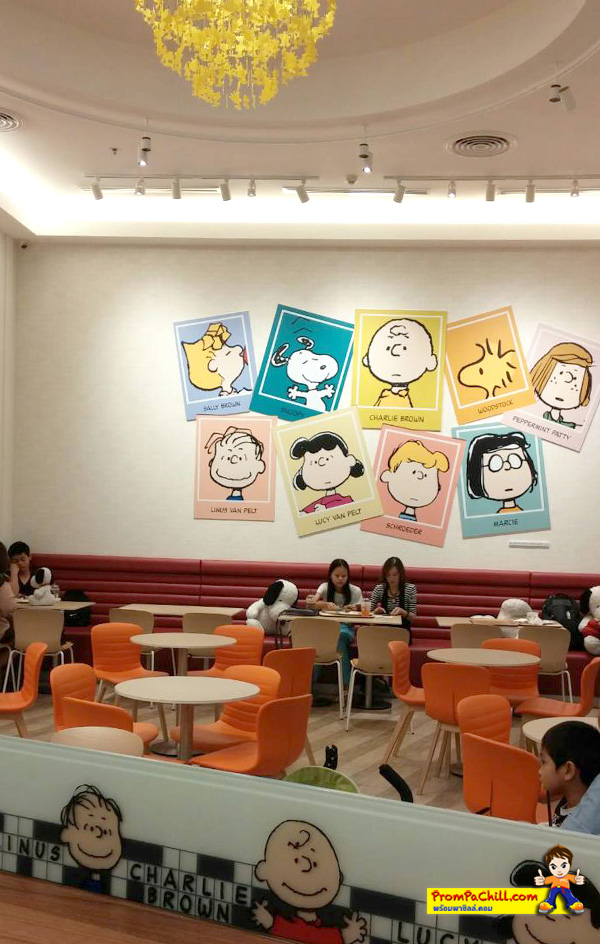 รีวิว ร้าน Charlie Brown Cafe Thailand ที่ห้างMega-BangNa